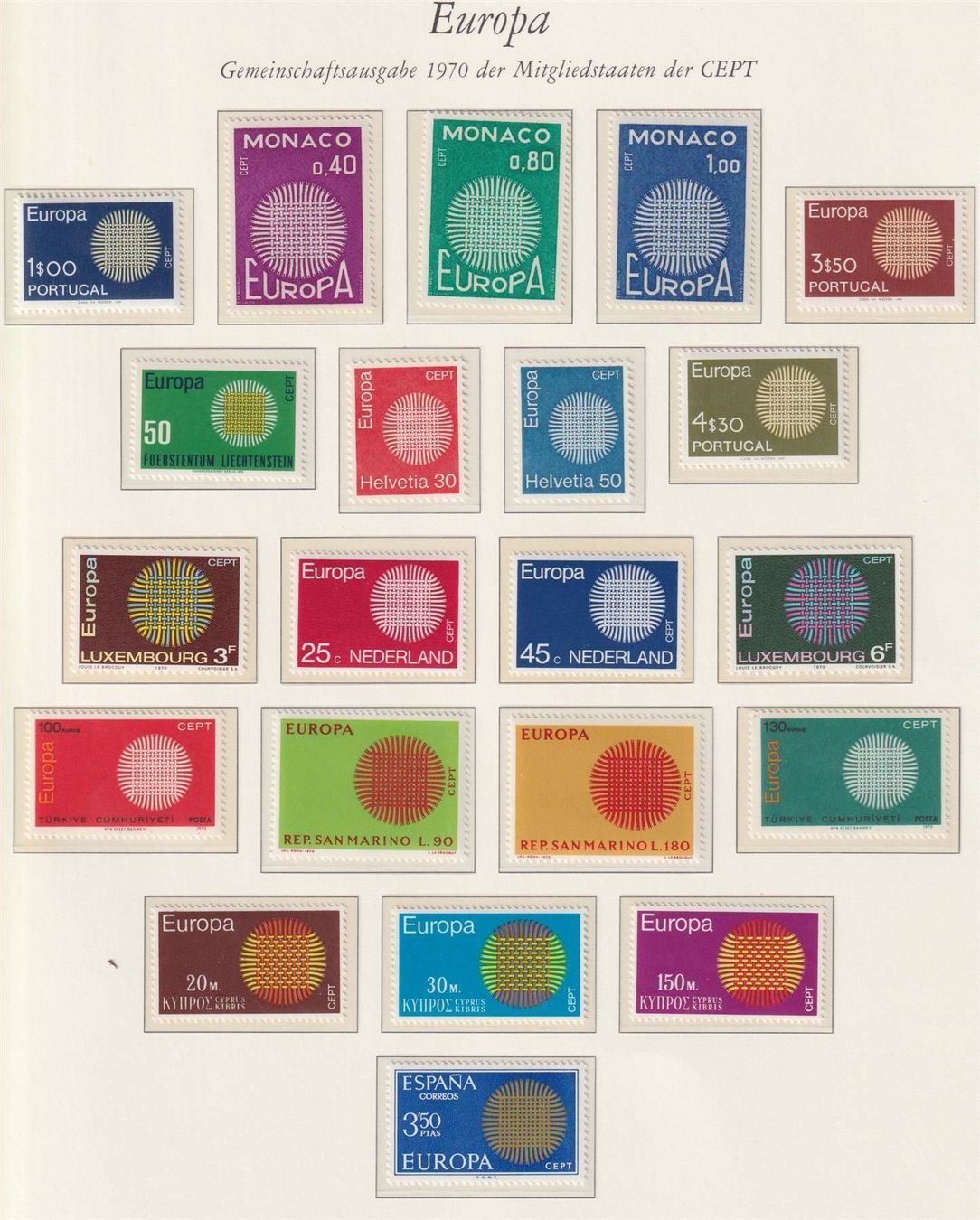 Tous les timbres: Europa Markensammlung 1966-1977** – Neuf (Voir description) à Langenthal par 1195 4