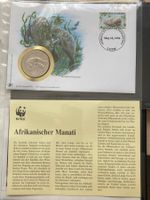 Togo 1996 WWF Afrikanischer Manati Münzbrief 30 Jahre WWF