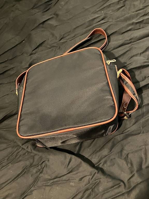 Borse: Samsonite  Umhängetasche dunkelblau mit Lederdetails – Usato da Kriens venduto da Gartenfee03 1