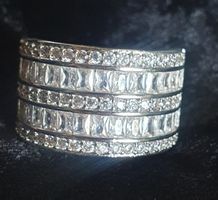 Damenring, Silber Optik, Grösse 17.5mm