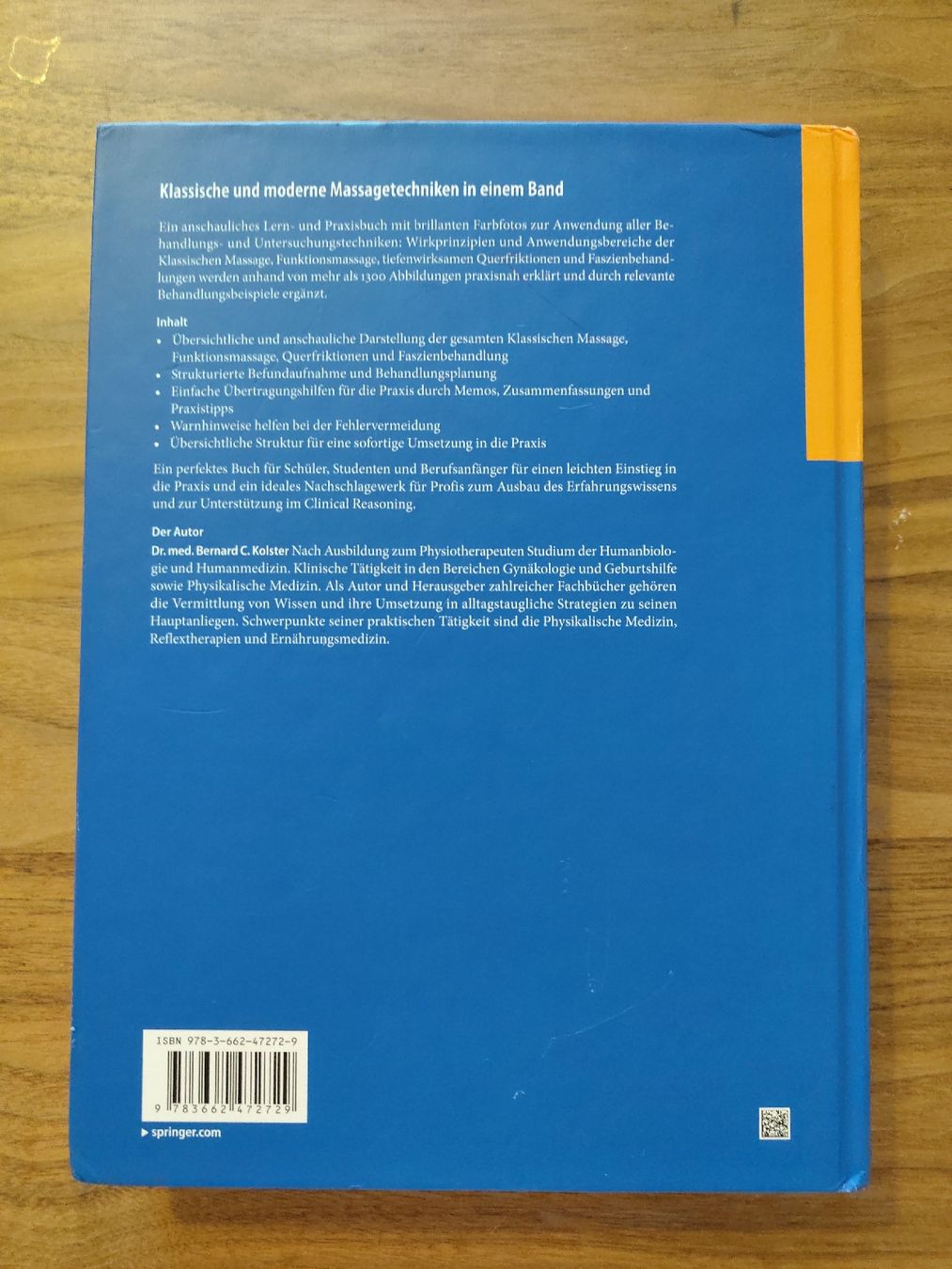 Libri: Buch: Massage von Bernard C. Kolster – Nuovo (secondo la descrizione) da Zürich venduto da betzec 1