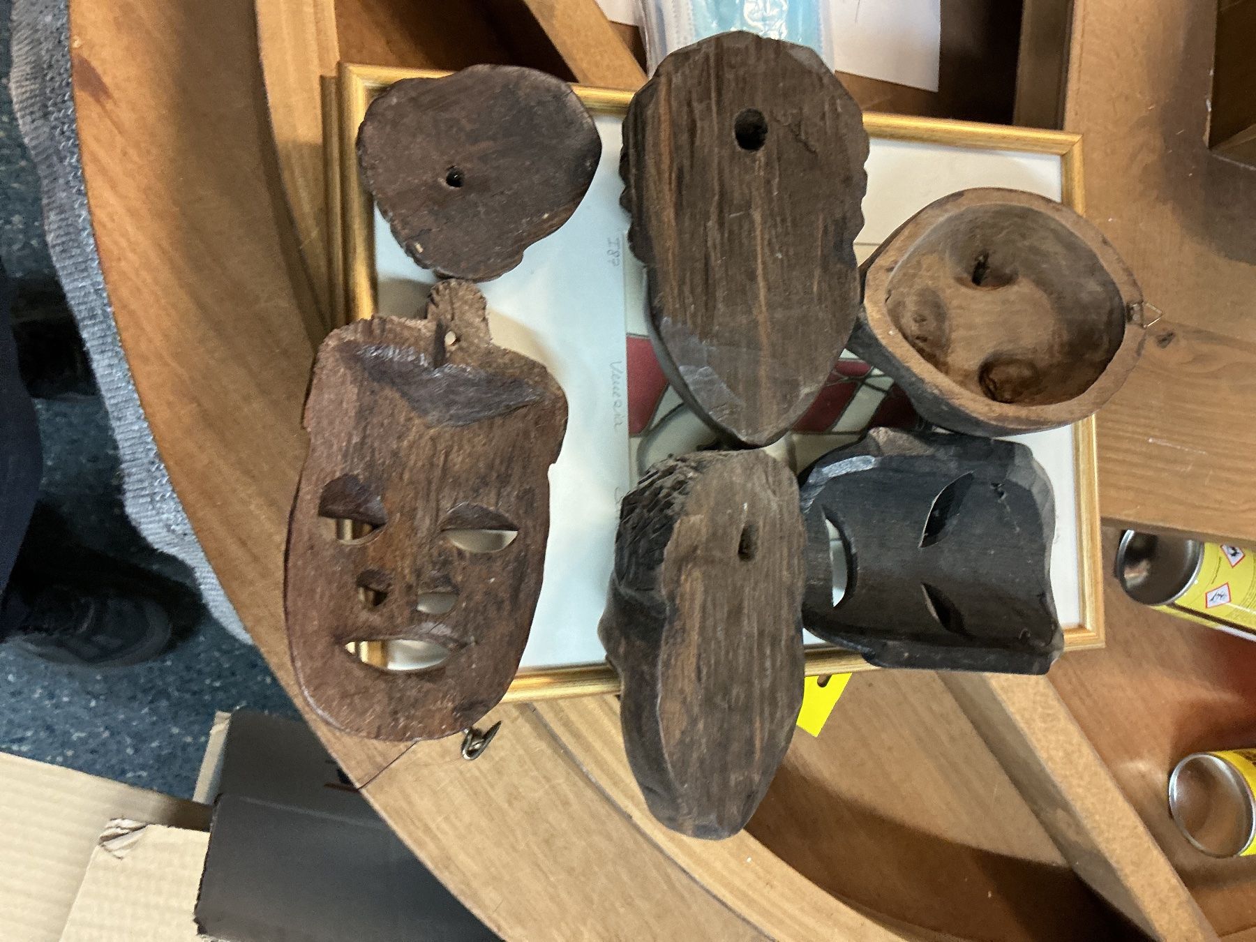 Sonstige Antiquitäten & Kunst: Lot Holzmasken – Gebraucht aus Bern von vielerart 4