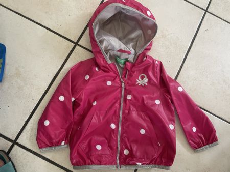 Benetton Pink Regenjacke/Windjacke - Gr. 82 Neu