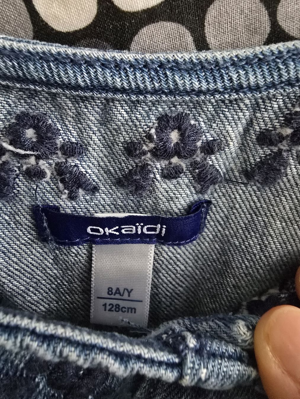 Okaidi Vestiti & Gonne: Embroidered Okaidi Denim Dress – Usato da bern venduto da gsh_2w9d 4