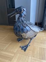 Metall Skulptur "Ente" von John A. Tobler
