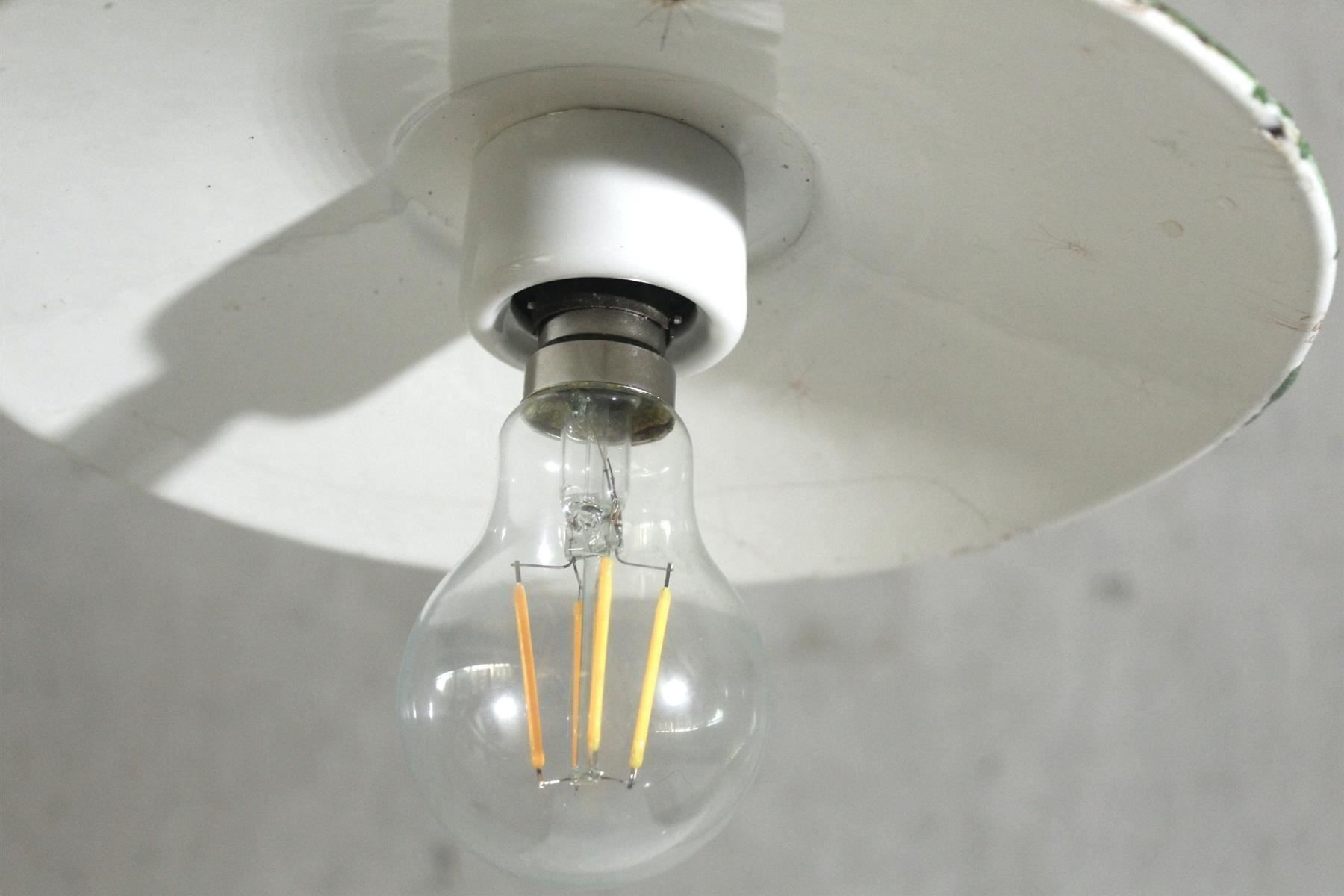 Kronleuchter & Deckenlampen: INDUSTRIEDESIGN - JUGENDSTIL - Lampe, Emaille, um 1910 – Gebraucht aus Bern von kultiges 7