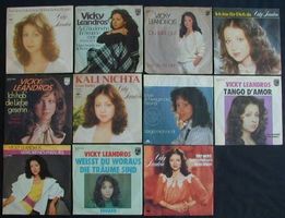 VICKY LEANDROS Sammlung: 11 Vinyl Single