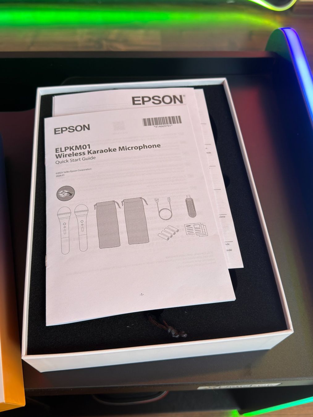 Microfoni: Epson ELPKM01 Wireless Karaoke Mikrofon-Paar – Nuovo (secondo la descrizione) da Henau venduto da alainschuler 2