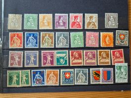 CH-Briefmarken * auf Karte K8 Zustand gemäss Bild