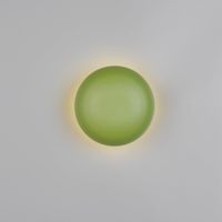 LED Wandleuchte, Grün, Akku, 16 cm Ø