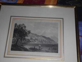 Zug Antiker Stich ZUG MIT DEM RIGI