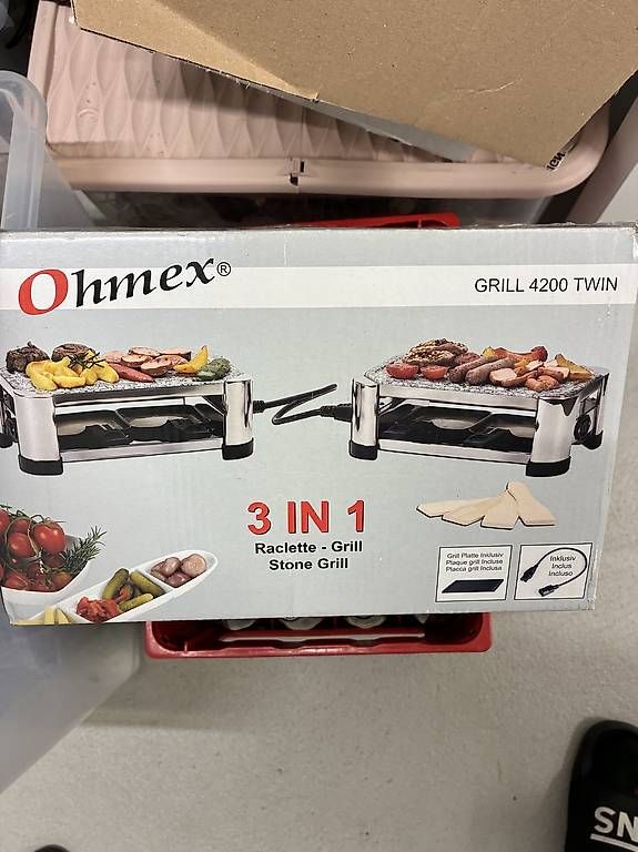 Küchengeräte: Ohmex Raclette Grill 3 in 1 – Gebraucht aus Kefikon ZH von 75T 1