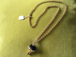 Collier chaîne longue et montgolfière