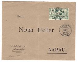 Lettre de Densbüren pour Aarau le 8.XI.00