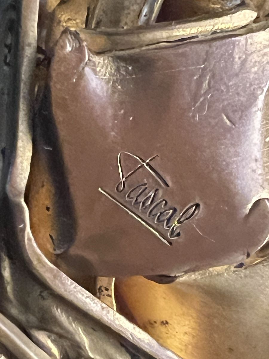 Tutte le decorazioni: Compression Anciens Cadres  Cuivre Doré  Signé Pascal – Usato da Genève venduto da DELIRBEADS 6