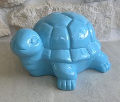 Dekorative Schildkröte Keramik Aqua 31x26x16cm Garten Deko 