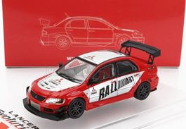 MITSUBISHI LANCER EVO IX #0 RALLY 2003 red/silver 1/64 NEU