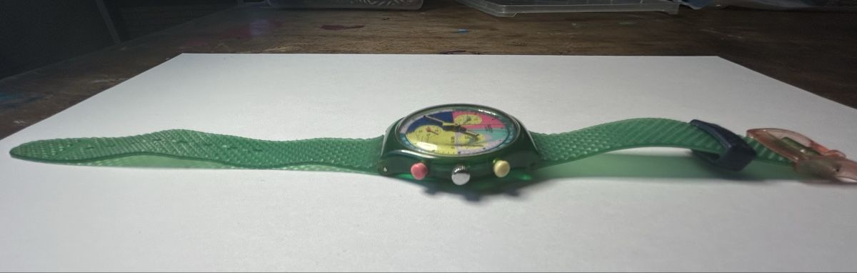 Swatch Orologi: RARE - Swatch Chrono FLASH - vert turquoise – Usato da Froideville venduto da Titlo 2