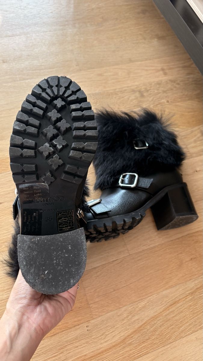 Jimmy Choo Scarpe da donna: Jimmy choo ankle boots block heel 35 shearling lined – Usato da Meilen venduto da sha_zwb2 1