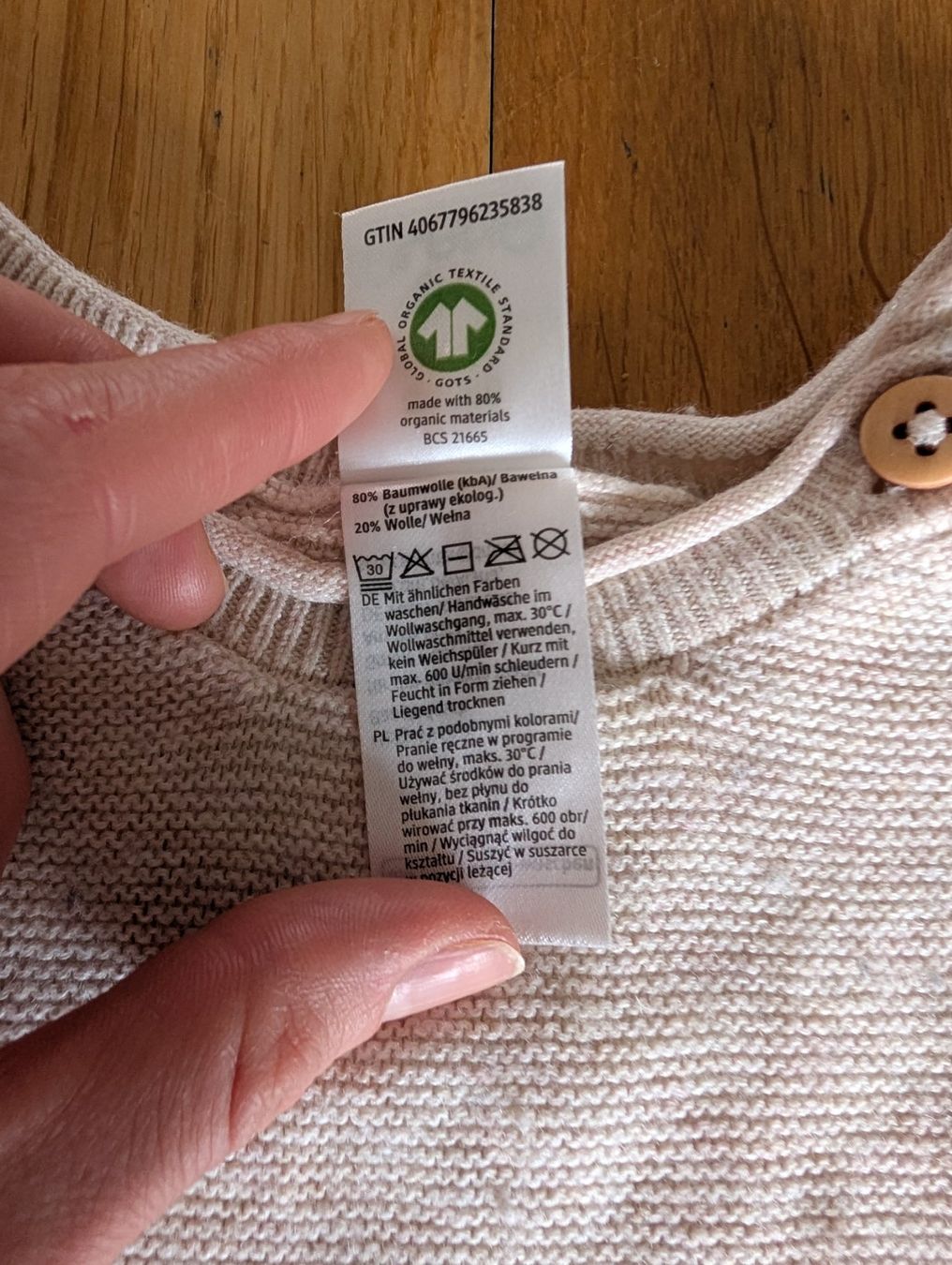 Maglioni & Felpe: Helle Strickjacke Gr. 80, 20% Wolle – Usato da Zug venduto da sunshinestateofmind 3