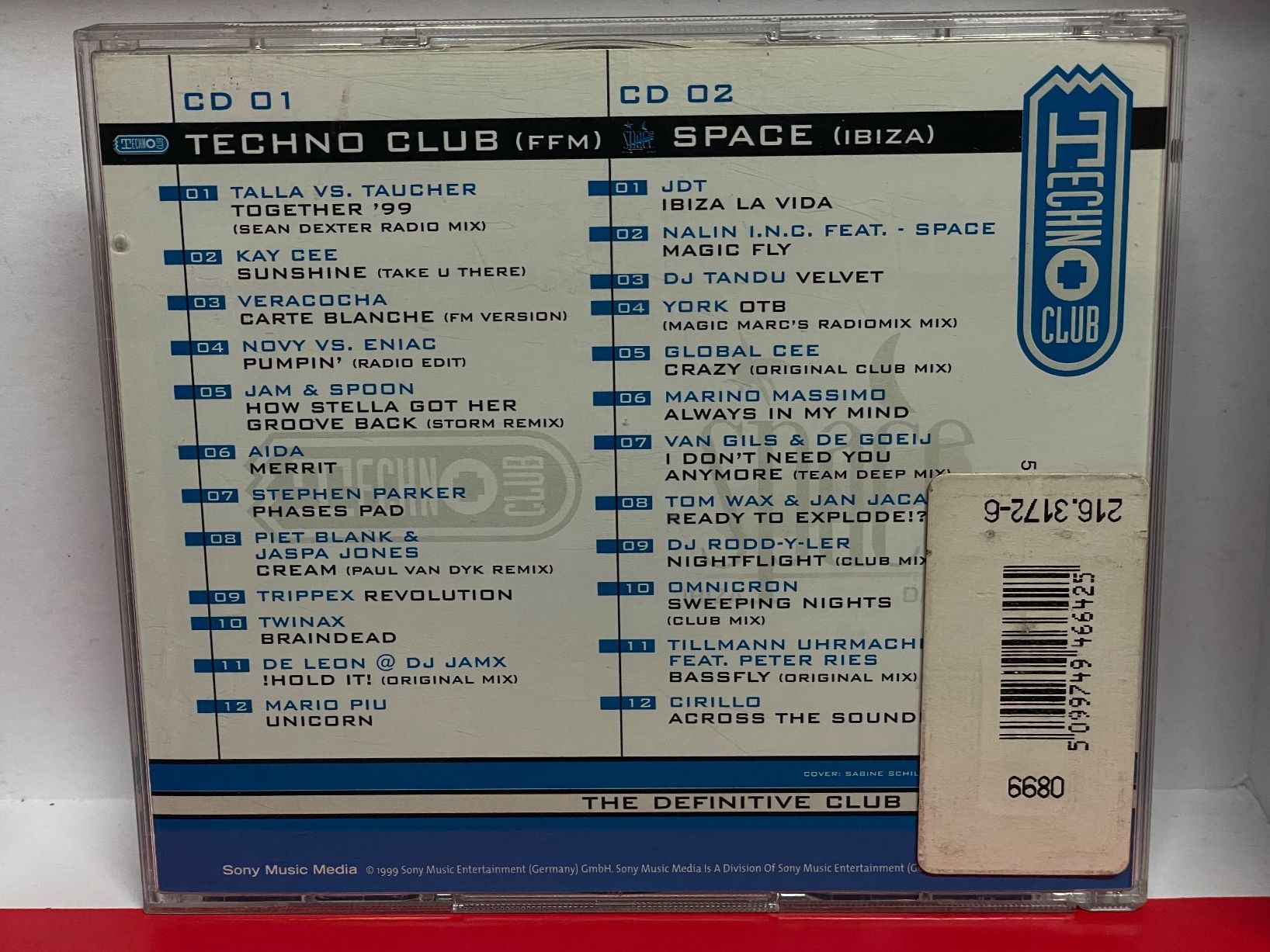 CD: Talla 2XLC - Techno Club Space Ibiza – Usato da Muri b. Bern venduto da AdidasCollector 2