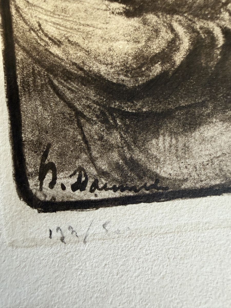 Arts picturaux & lithographies: Daumier Lithographie Le Wagon de Seconde classe  – D'occasion à Strengelbach par RaenAntikDesign 1