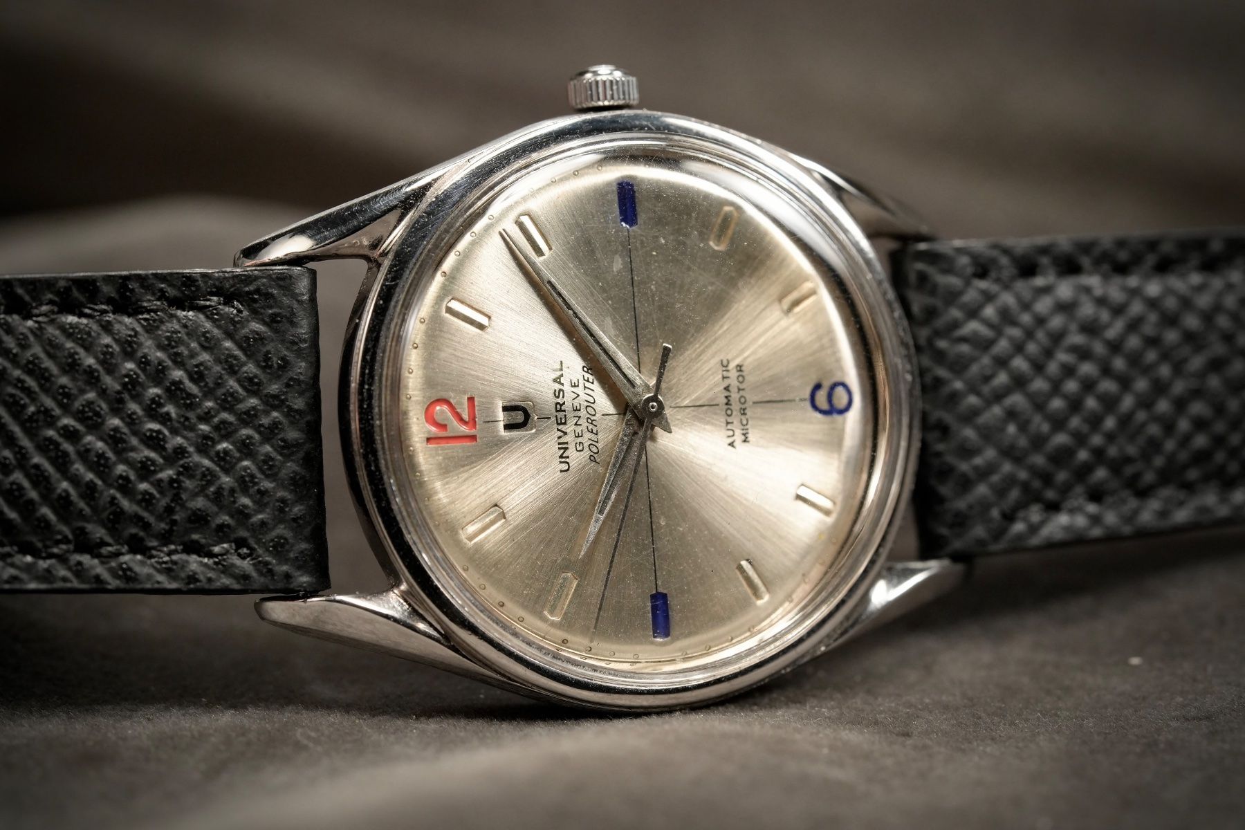 Universal Genève Orologi: Universal Geneve - Polerouter Un-Eraseable Dial Steel UG215 – Usato da Morcote venduto da chronoservice 9