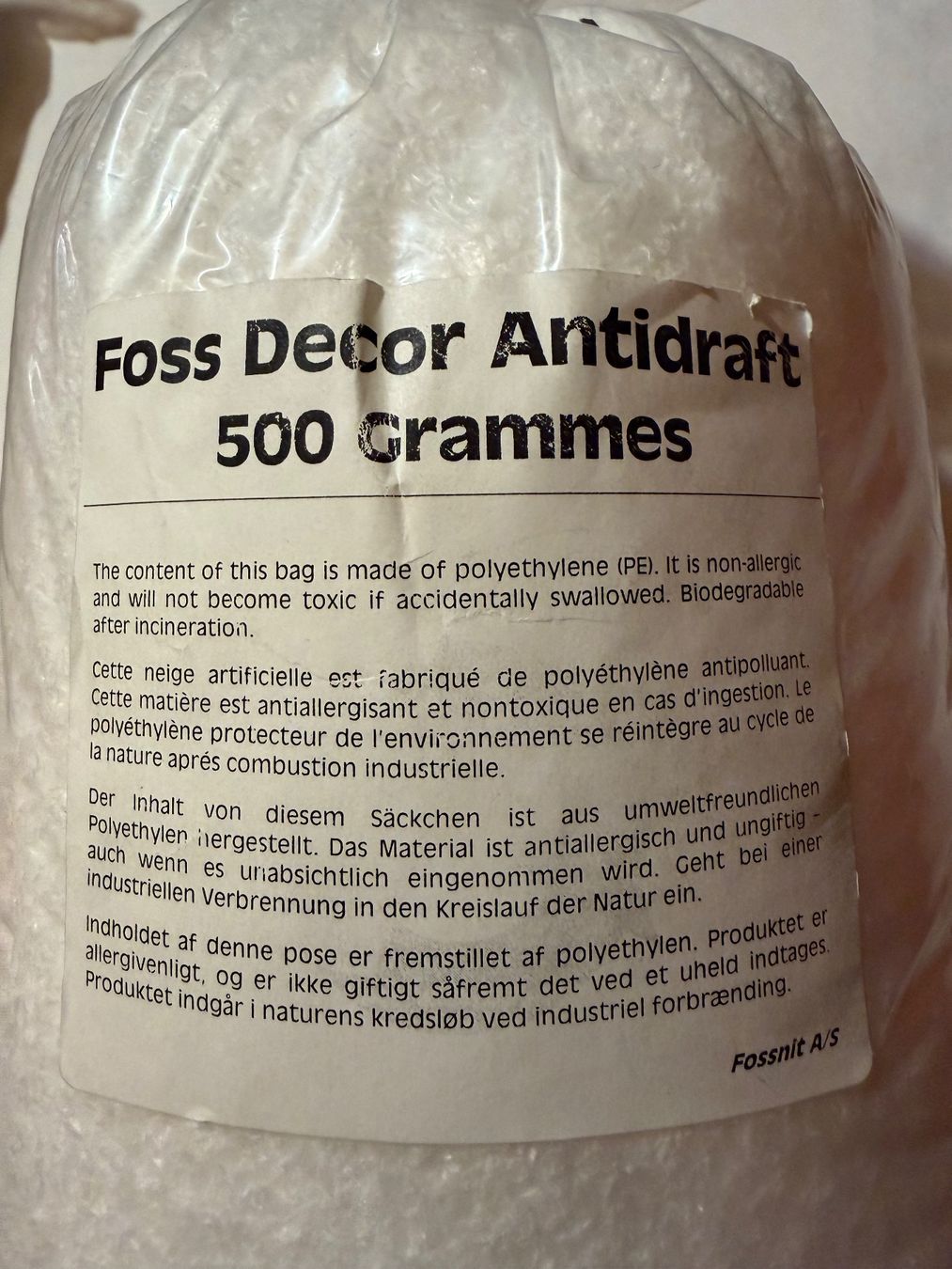 Tutte le decorazioni: Streuschnee  Flocken weiss 500 gr. – Nuovo e nell'imballaggio originale da Bern venduto da Baron010 1