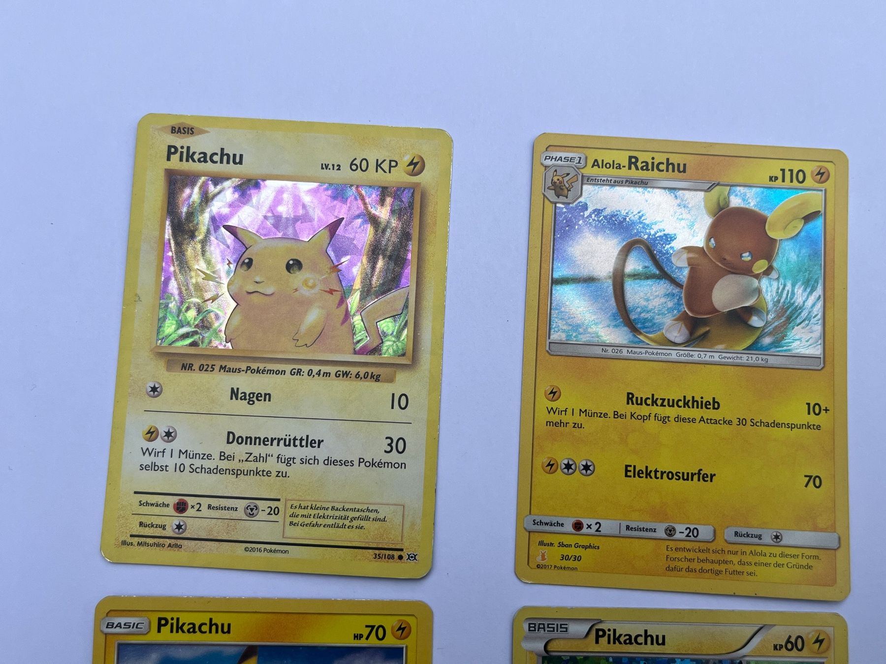 Pokémon Carte collezionabili: 4x pikachu holo Karten Pokemon – Usato da Winterthur venduto da Wusa01 2