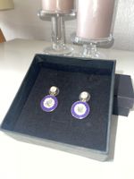 Elegante Damen Ohrringe mit Strass & Emaille