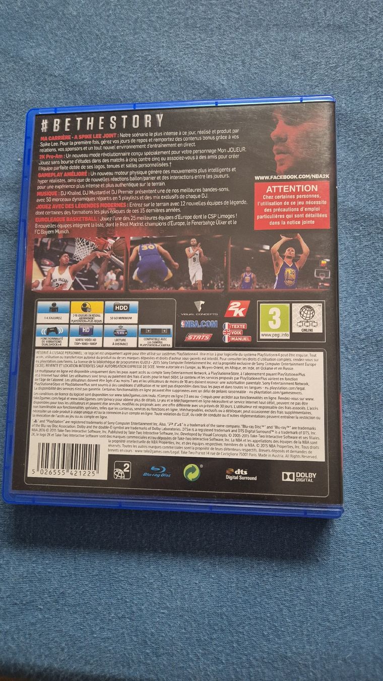 Sony Giochi: NBA 2K16 – Usato da Corcelles-Payerne venduto da craveiro_in4k 2