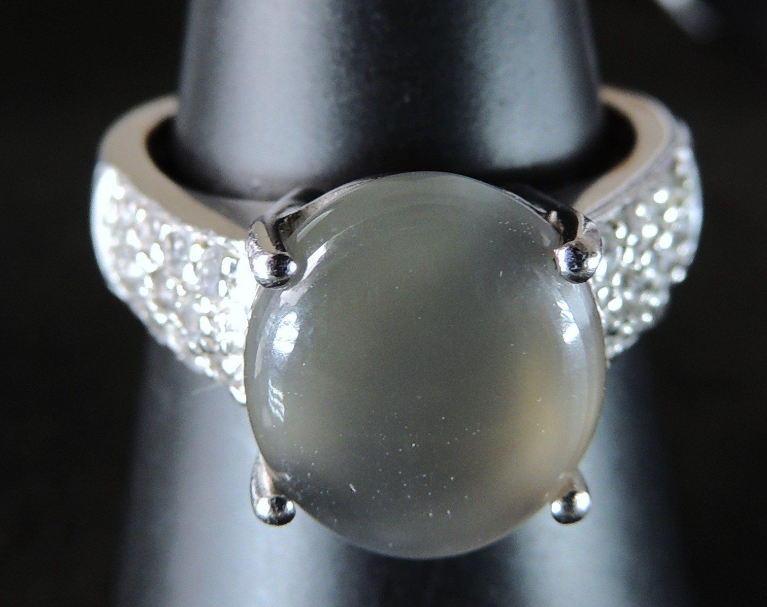 Anelli: Silber 925 Fingerring mit Mondstein und Topas Gr. 54 – Usato da Waldenburg venduto da schaller707 3