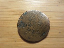 Sammlerstück: Seltener Heller, 1702, Top Zustand!