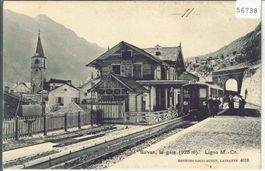 Salvan - La Gare - Bahnhof - Ligne Martigny-Chamonix - anime