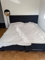 Boxspringbett 180x200 cm – Sehr guter Zustand / Schwarz-Weis