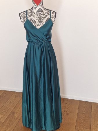 Abendkleid New Collection Italien petrol Grösse S neu