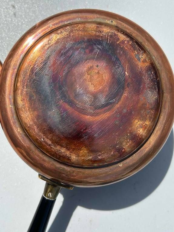 Pfannen: Kupferpfännchen mit Deckel ca 13cm Durchmesser – Gebraucht aus Zürich von Cjjgj 3