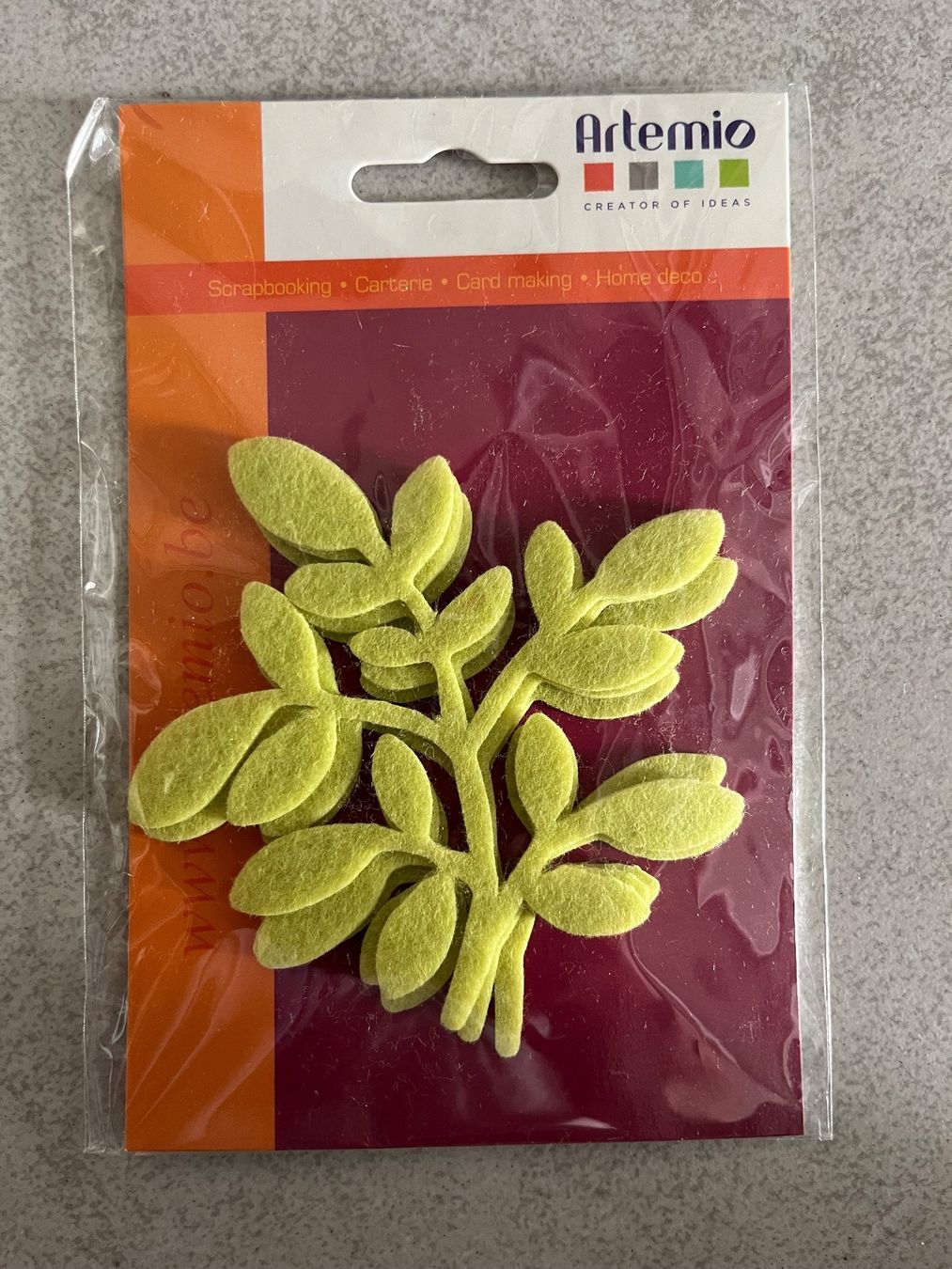 Tutte le decorazioni: 4 feuilles en feutrine verte – Usato da Gland venduto da ideoreve