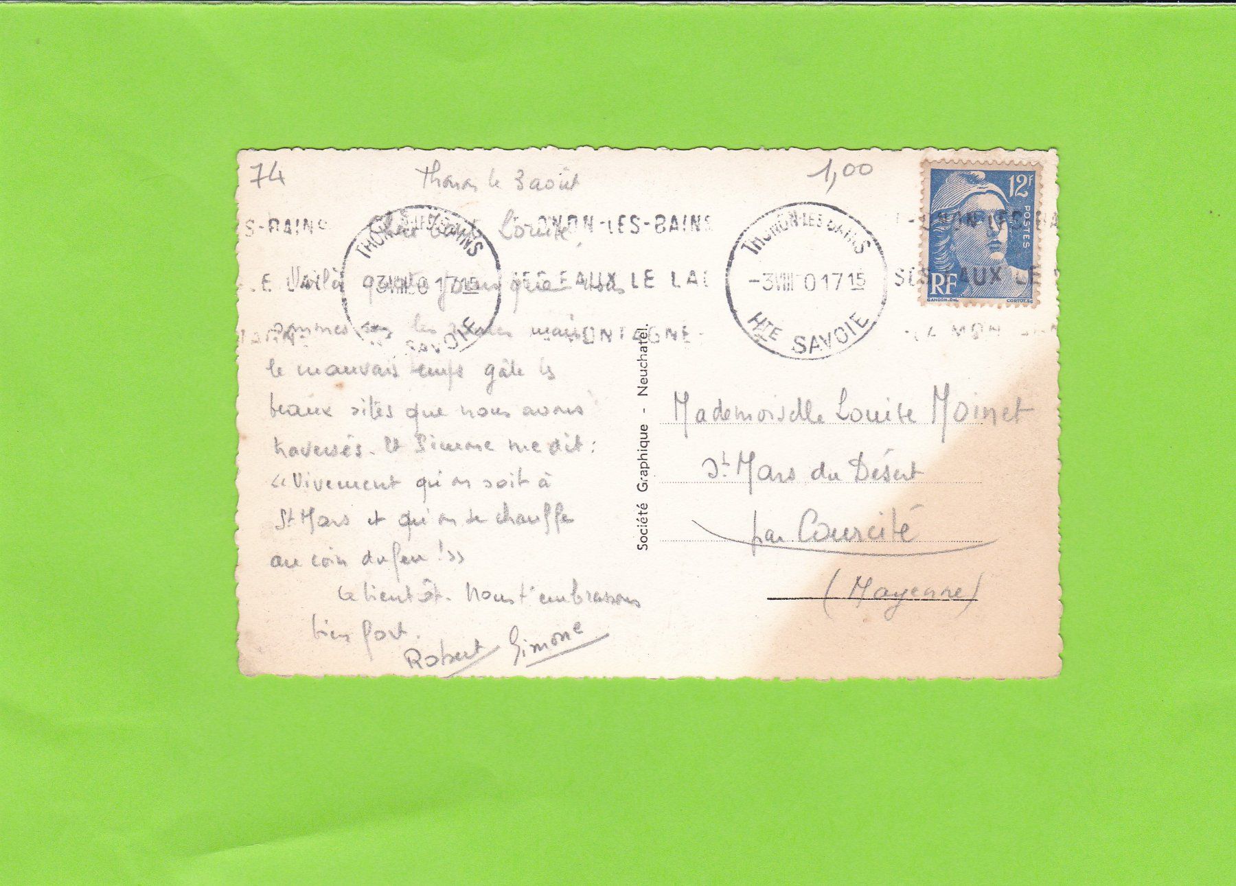 Cartoline postali: Montreux – Usato da St. Peterzell venduto da neckertal 1