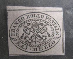 Briefmarke Italien Kirchenstaat, 1852