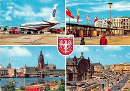 Schöne Ansichtkarte Aviatik FLUGHAFEN FRANKFURT PANAMERICAN