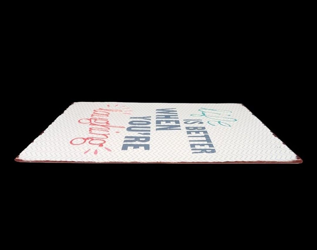 Insegne: Schild "Life is better when you're laughing" neuwertig – Nuovo (secondo la descrizione) da Zug venduto da Fristeiler 2