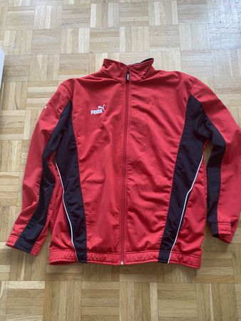 Giacca sportiva Puma rosso nero taglia M condizione usata