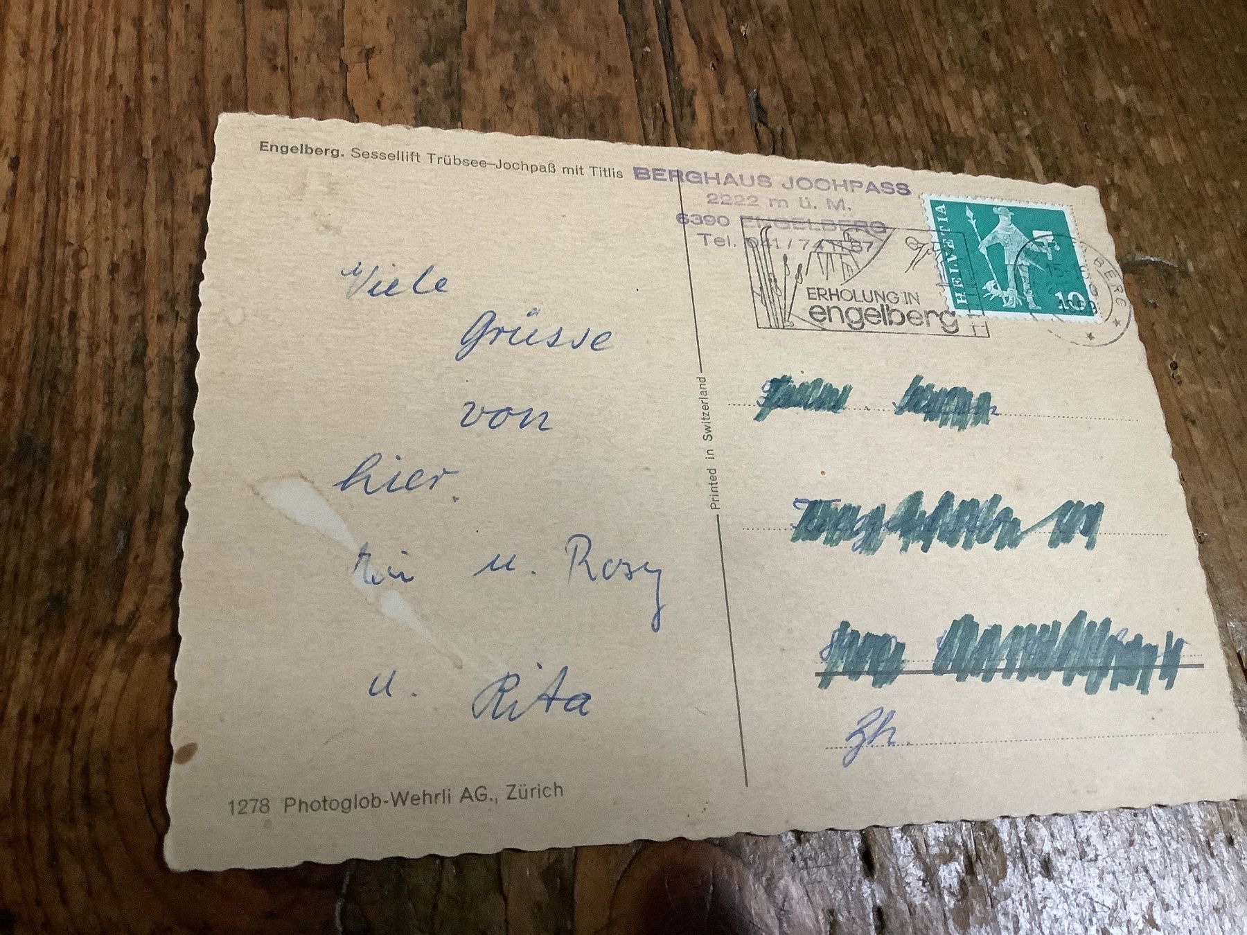 Cartoline postali: Engelberg – Usato da Flaach venduto da Monisoldshop 1