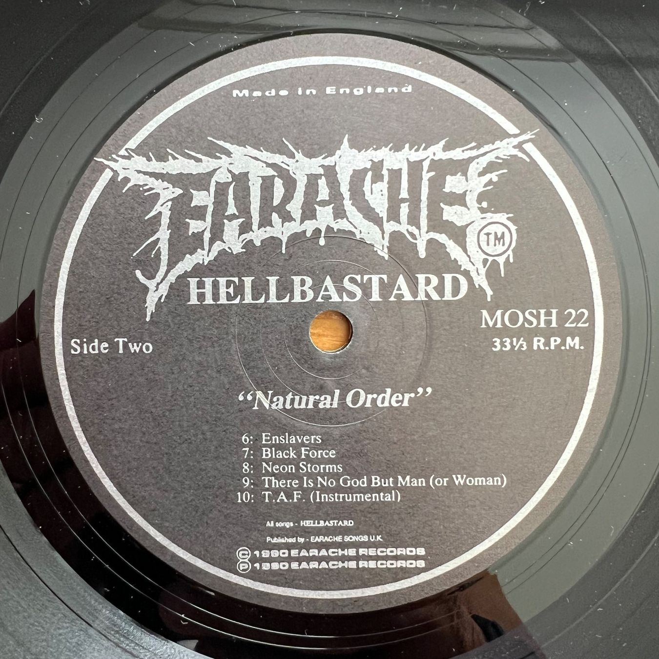 Dischi in vinile: Hellbastard - Natural Order / 1. UK-Press. 1990 - TOP – Usato da Gais venduto da soundcave57 4