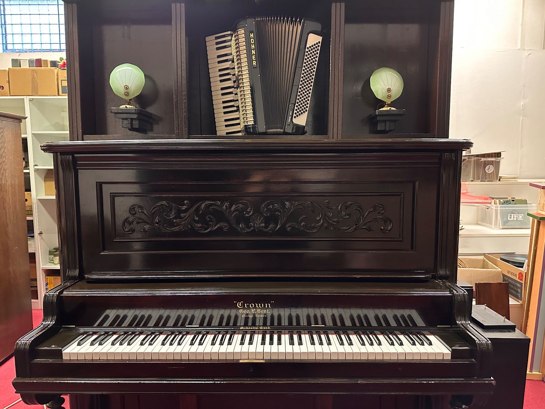 Musikinstrumente: Klavier mit Handorgel, selten (Videolink) – Gebraucht aus Schönenwerd von Swissmusicbox 1
