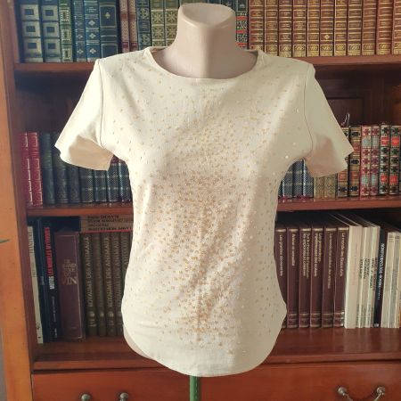 T-shirt à sequins en coton – Alberto Bini– Gr. M