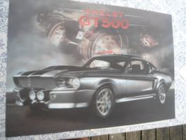 Werbe Schild Shelby GT500 Poster, selten, für Garage Männer!