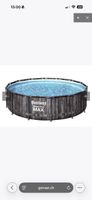 Bestway Pool Komplett-Set Holz-Optik 427 x 107 cm