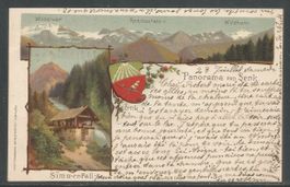 Carte P de 1900 ( Panorama von Lenk / Simmental )